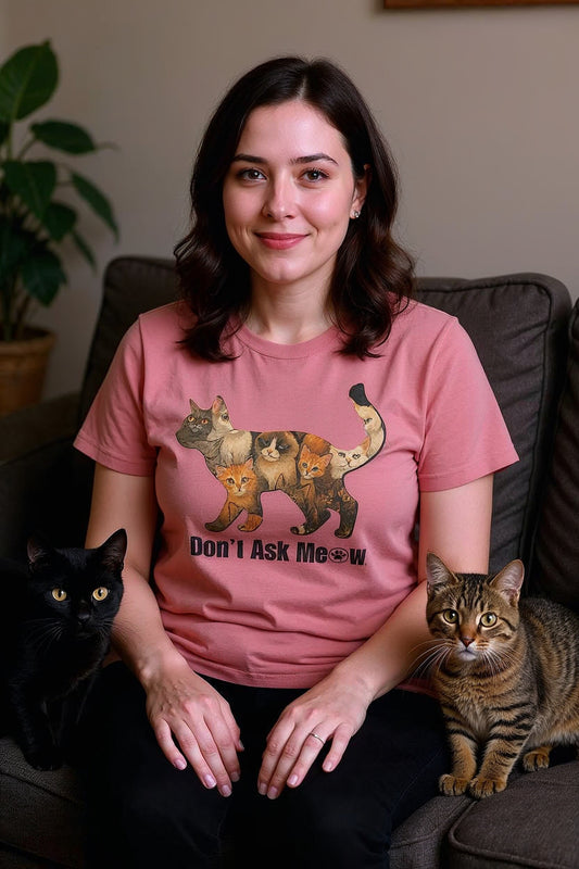Don’t Ask Meow™ Cat Collage T-Shirt