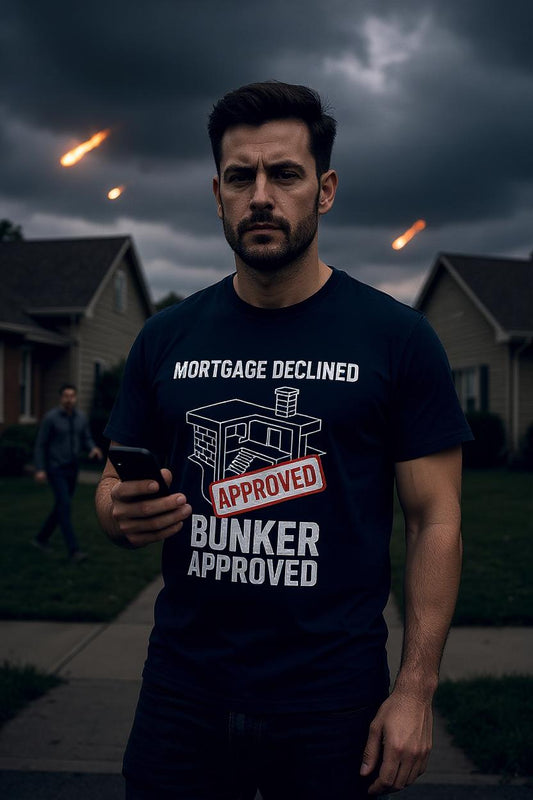 Mortgage Declined, Bunker Approved | Dark Humor Apocalypse Tee