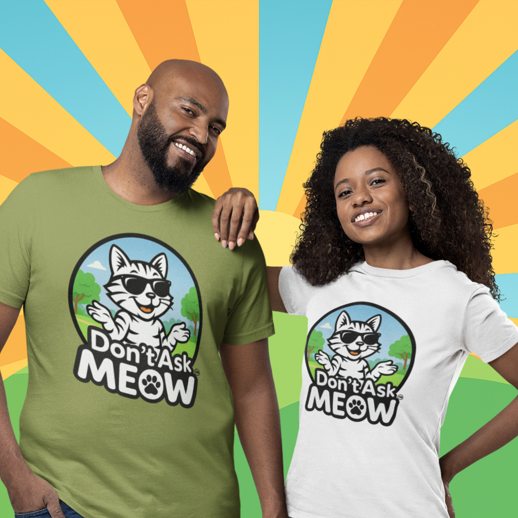 Don't Ask Meow Adult Logo Tee