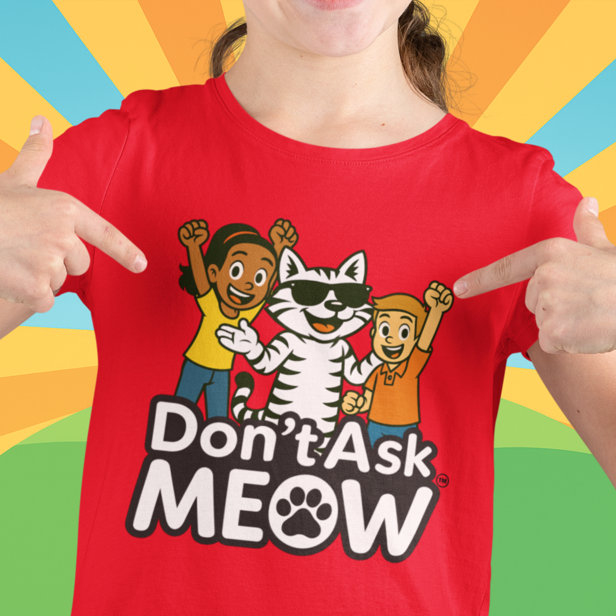 Don't Ask Meow Childrens Character T-Shirt