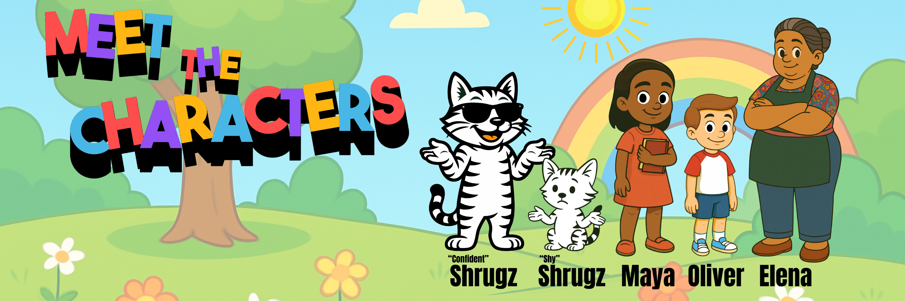 Don't Ask Meow - Meet The Characters Banner