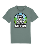 Don't Ask Meow Adults Logo T-Shirt Green