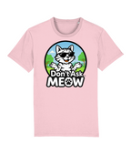 Don't Ask Meow Adults Logo T-Shirt Pink